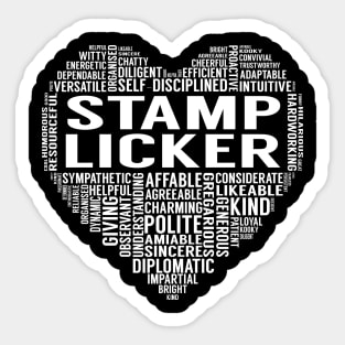 Stamp Licker Heart Sticker